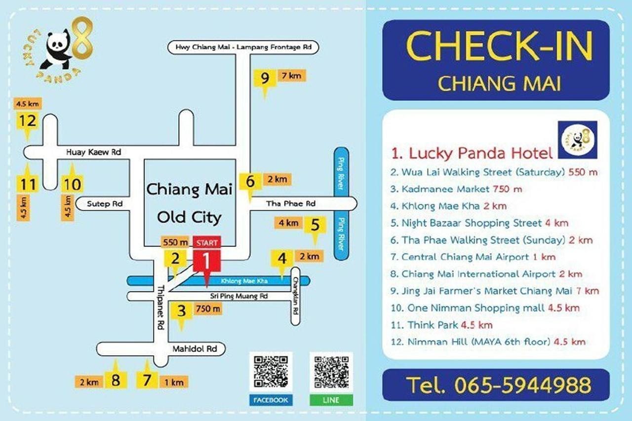 Lucky Panda Hotel Csiangmaj Kültér fotó